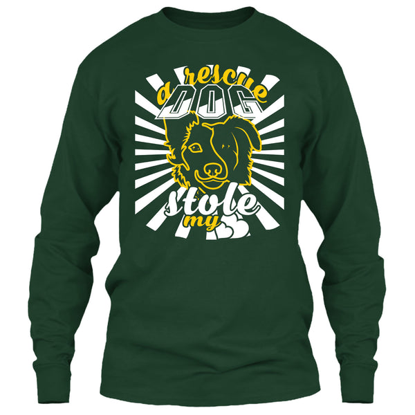 A Rescue Dog Stole My Heart T Shirt, I Love My Dog T Shirt