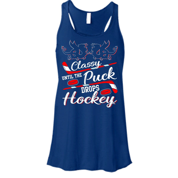 Classy Until The Puck Drops Hockey T Shirt, Merry Christmas T Shirt, Cool T Shirt