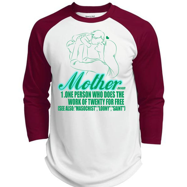 Mother One Person Who Does The Work T Shirt, I Love Mom T Shirt, Awesome T-Shirts  (Polyester Game Baseball Jersey)