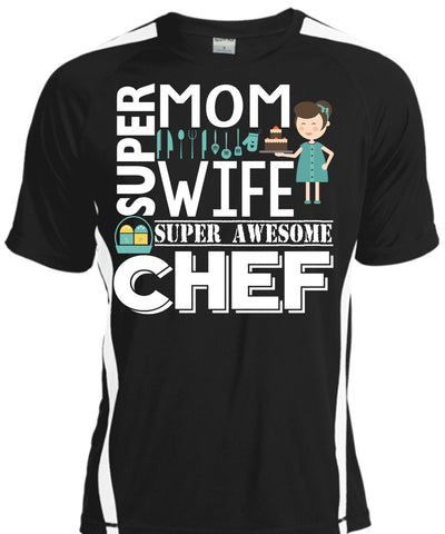 A black t-shirt with the shopify logo