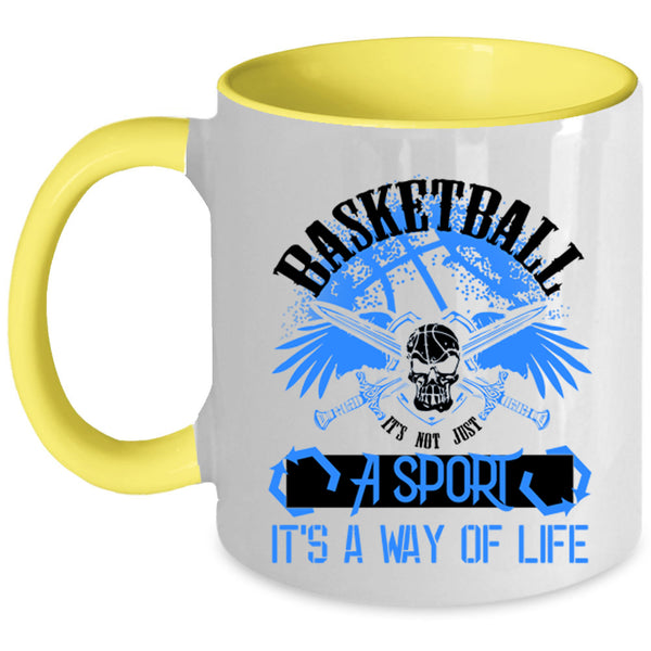 It's Not Just A Sport Coffee Mug, Basketball Accent Mug