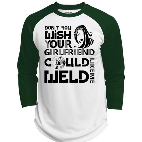 Your Girlfriend Called Welder T Shirt, I Love Welding T Shirt, Awesome T-Shirts  (Polyester Game Baseball Jersey)