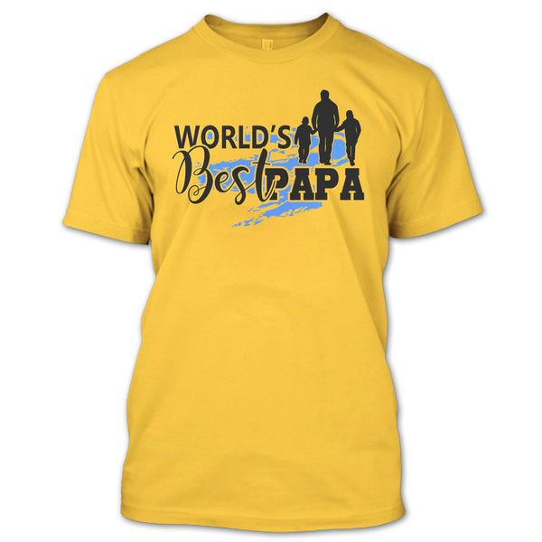 World's Best Papa T Shirt, Gift For Papa T Shirt