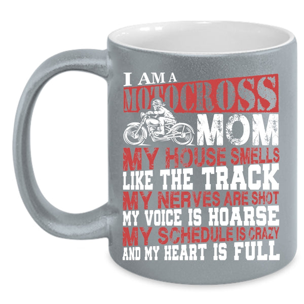 I Am A Motocross Mom Coffee Mug, Funny Gift For Mom Coffee Cup