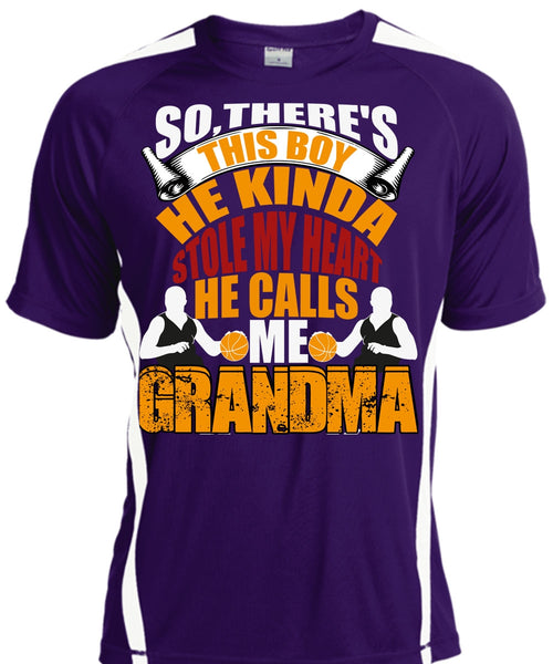 He Kinda Stole My Heart T Shirt, He Calls Me Grandma T Shirt, Cool Shirt