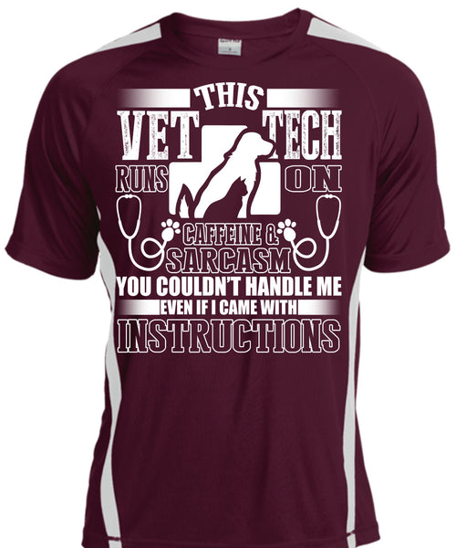 This Vet Tech Runs On Caffeine T Shirt, I Became With Instructions T Shirt, Cool Shirt