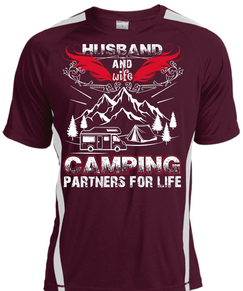 Husband And Wife Camping Partners For Life T Shirt, Being A Husband T Shirt, Cool Shirt