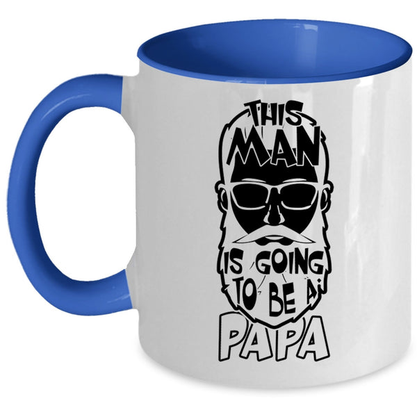 Awesome Papa Coffee Mug, This Man Is Going To Be A Papa Accent Mug