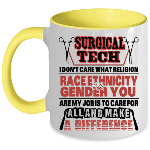 Cool Surgical Tech Coffee Mug, Surgical Tech Accent Mug