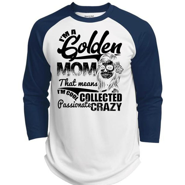 I'm A Golden Mom T Shirt, I Love Mom T Shirt, Awesome T-Shirts  (Polyester Game Baseball Jersey)