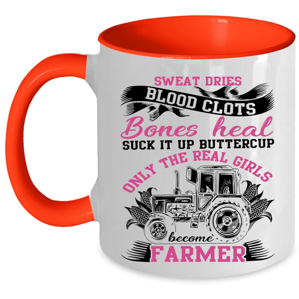 Cool Girls Coffee Mug, Only The Real Girls Become Farmer Accent Mug