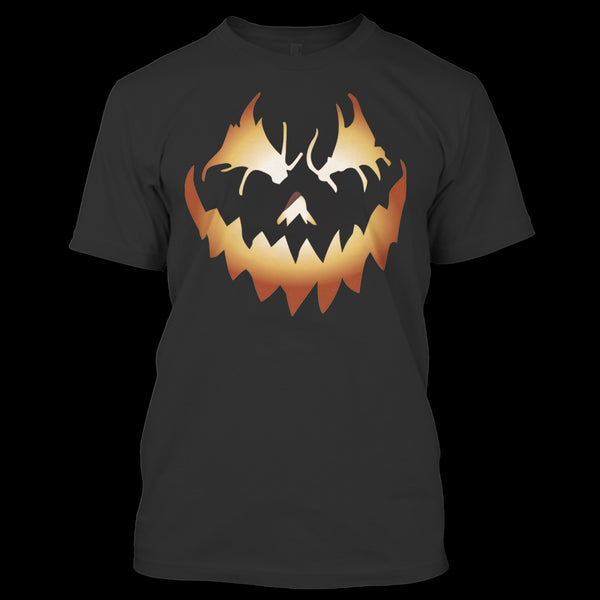 A black t-shirt with the shopify logo