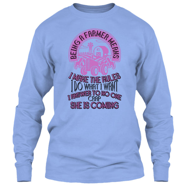 Being A Farmer T Shirt, Gift For Farmer T Shirt