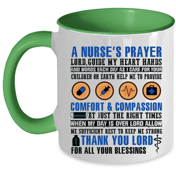 Cool Nurse's Prayer Coffee Mug, A Nurse's Prayer Accent Mug