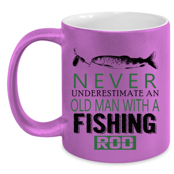 Cute Gift For Fisher Coffee Mug, Love Fishing Accent Mug