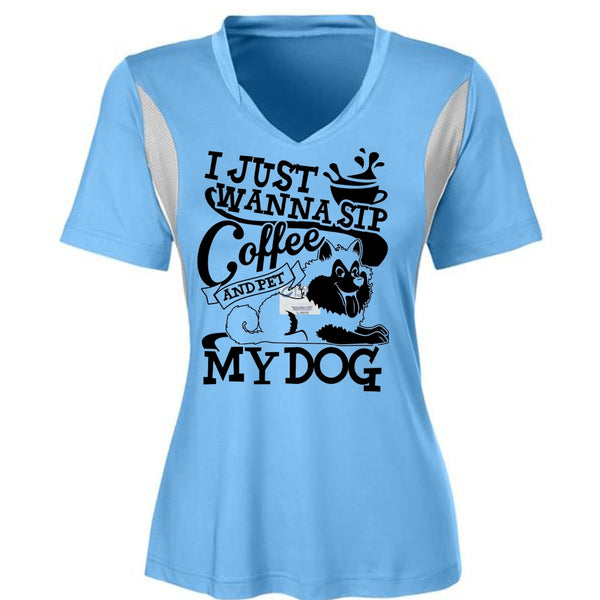 I Just Wanna Sip Coffee My Dog T Shirt, I Love My Dog T Shirt, Awesome T-Shirts