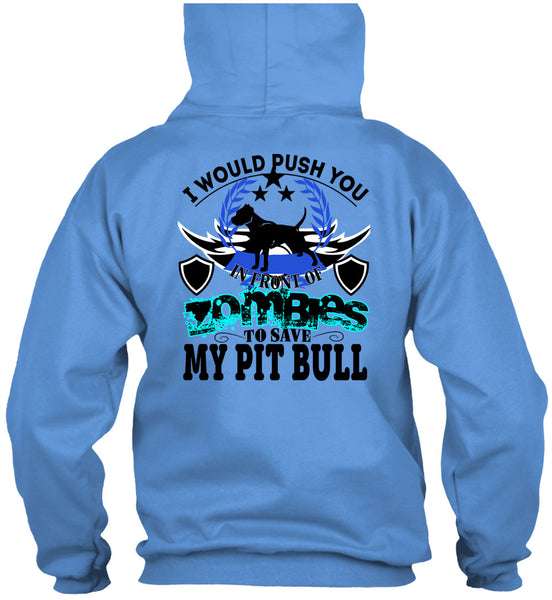 Zombies To Save My Pit Bull T Shirt, I Love Dogs T Shirt