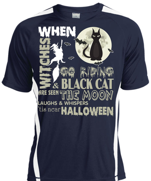 Go Riding And Black Cat Are Seen The Moon T Shirt, Tis Near Halloween T Shirt, Cool Shirt