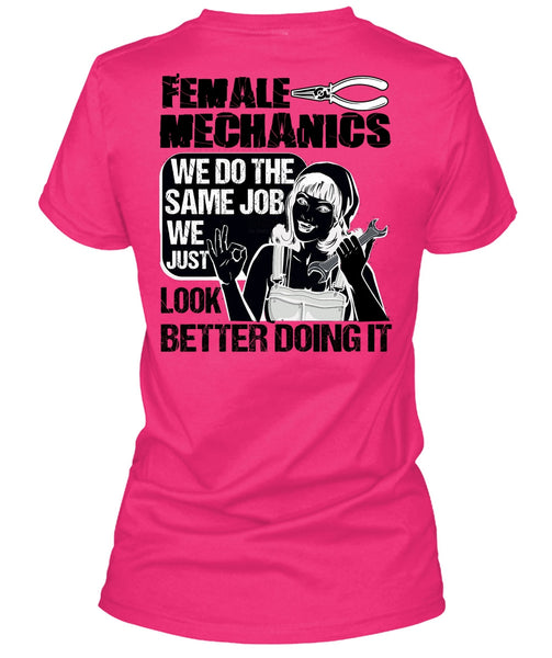 Female Mechanics T Shirt, I Love Mechanic T Shirt