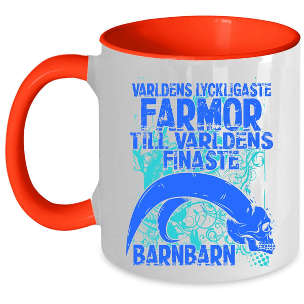Cool Grandmas Coffee Mug, Varldens Lyckligaste Farmor Accent Mug