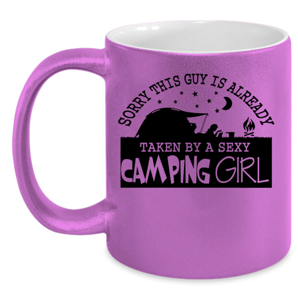 Married Coffee Mug, This Guy Is Already Taken By A Camping Girl Accent Mug