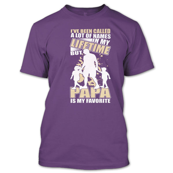 Father's Day Gift T Shirt, Papa Is My Favorite Name T Shirt