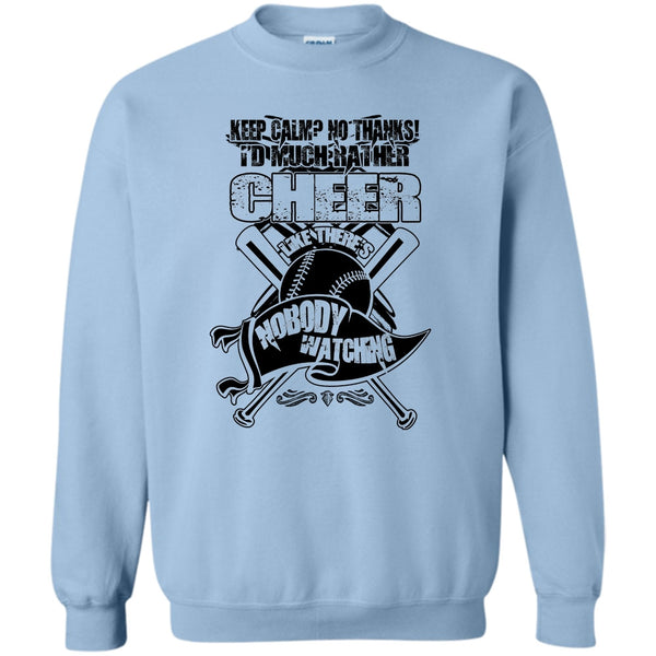 Awesome Baseball Player T Shirt, I'd Much Rather Cheer Sweatshirt