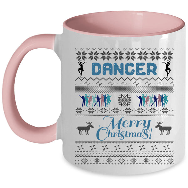 Merry Christmas Coffee Mug, Cute Dancer Accent Mug