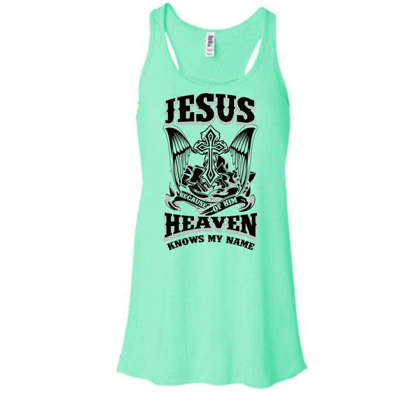 Jesus Because Of Him T Shirt, I Love Jesus Tank Top