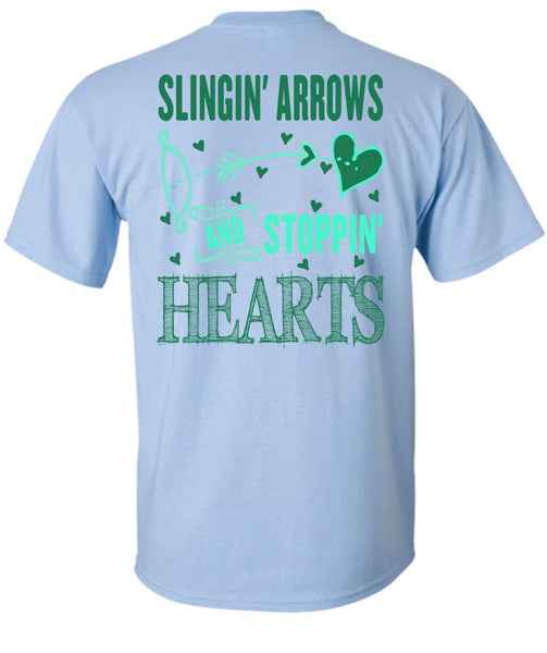 Slinging Arrows And Stopping Hearts T Shirt, Being A Husband T Shirt