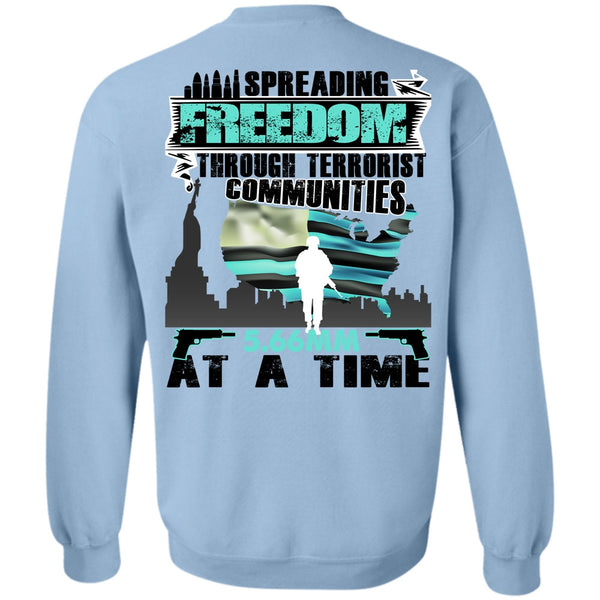 I Love Veteran T Shirt, Spreading Freedom Sweatshirt