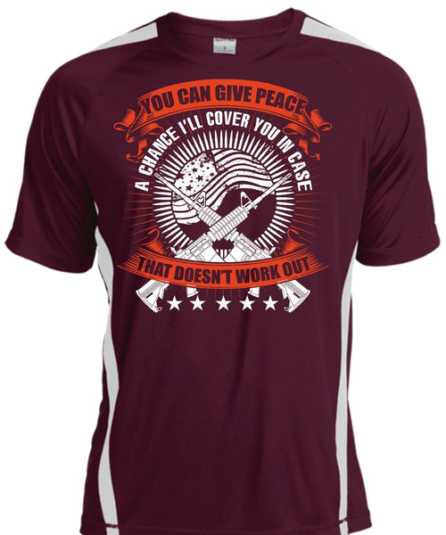 You Can Give Peace T Shirt, Being A Veteran T Shirt, Cool Shirt