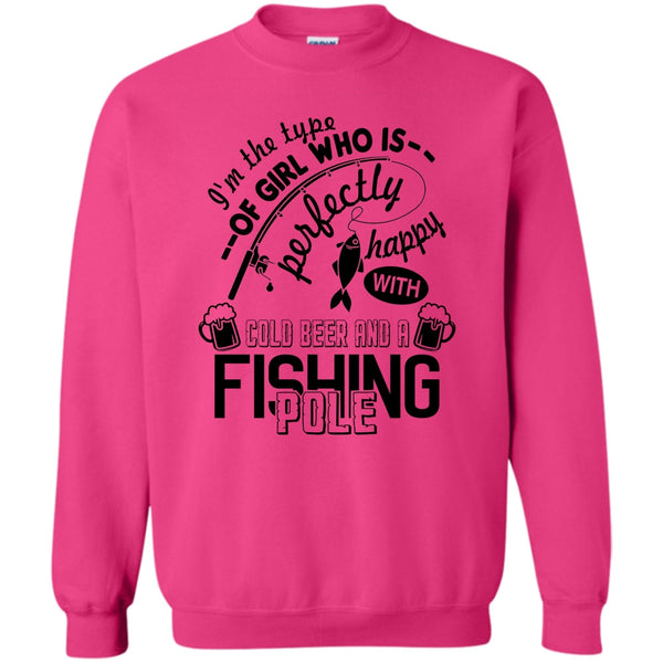 Coolest Fishing Lover T Shirt, Pretty Happy With Cool Beer Sweatshirt