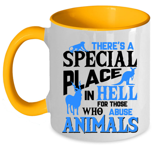 Abuse Animals Coffee Mug, There's A Special Place Accent Mug