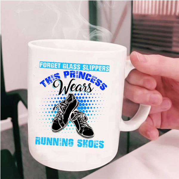 Cute Girls Coffee Mug, This Princess Wears Running Shoes Cup