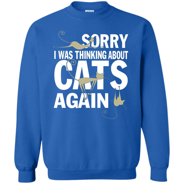 Coolest Cat Lover T Shirt, Think About Cats Sweatshirt