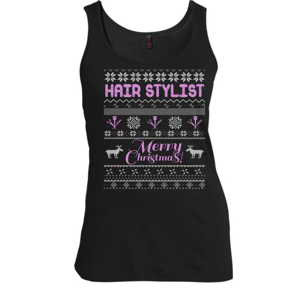 Hair Stylist Merry Christmas T Shirt, Coolest Hair Stylist T Shirt, Cool T Shirt