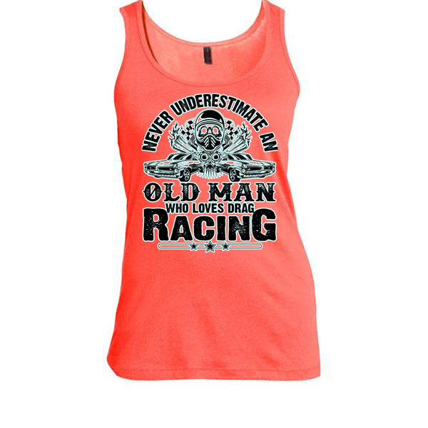 Never Underestimate T Shirt, Coolest Biker Tank Top