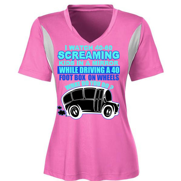I Watch 40-60 Screaming Kids T Shirt, I Love Bus T Shirt