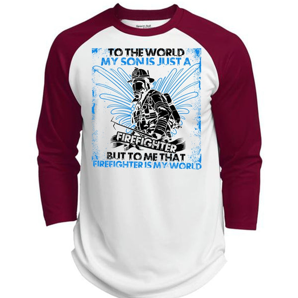 I'm Just A Girl Who Fell In Love T Shirt, I Love Firefighter T Shirt, Awesome T-Shirts  (Polyester Game Baseball Jersey)