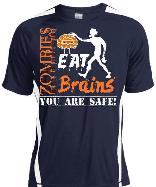 Zombies Eat Brains You Are Safe T Shirt, Wait For Halloween T Shirt, Cool Shirt