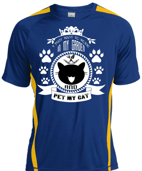 I Just Want To Work In My Garden T Shirt, Pet My Cat T Shirt