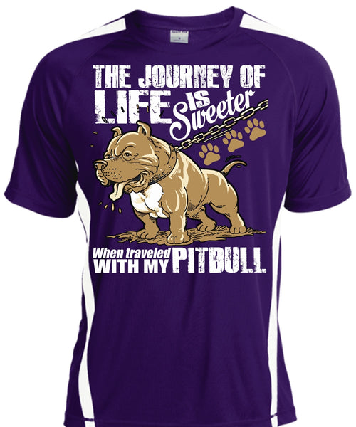 Traveled With My Pit Bull T Shirt, The Journey Of Life T Shirt, Cool Shirt