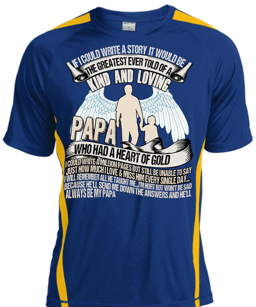 Papa Who Had A Heart Of Gold T Shirt, Kind And Loving T Shirt, Cool Shirt