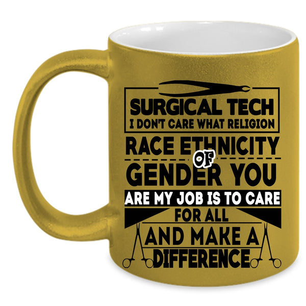 Cool Gift For Doctor Coffee Mug, Surgical Tech Accent Mug