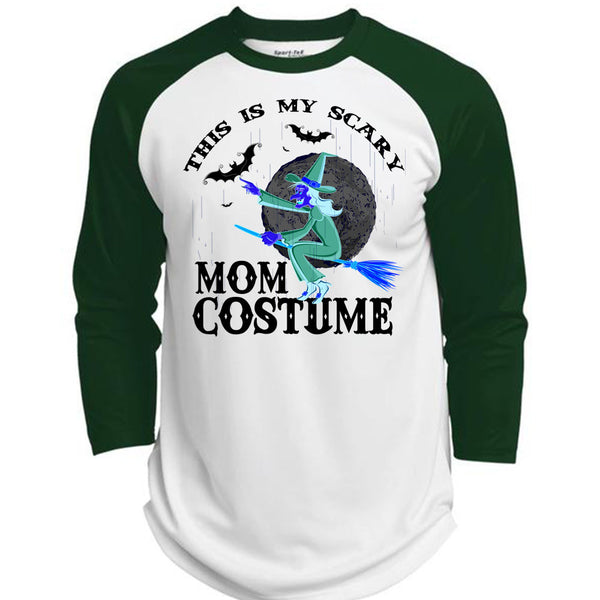 This Is My Scary Mom Costume T Shirt, Wait For Halloween T Shirt, Awesome T-Shirts  (Polyester Game Baseball Jersey)