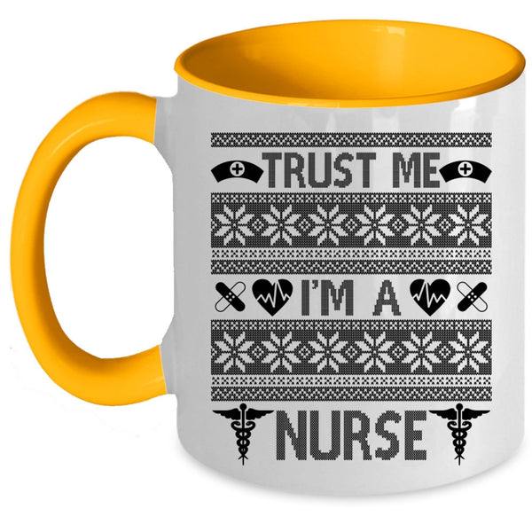 Merry Little Christmas  Coffee Mug, Trust Me I'm A Nurse Accent Mug