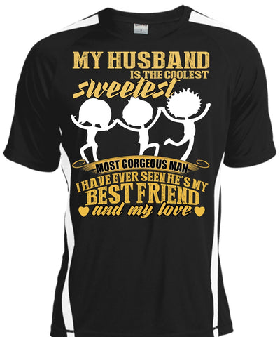A black t-shirt with the shopify logo