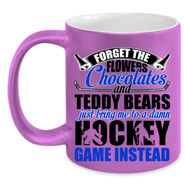 Funny Hockey Coffee Mug, Just Bring Me To A Damn Hockey Accent Mug