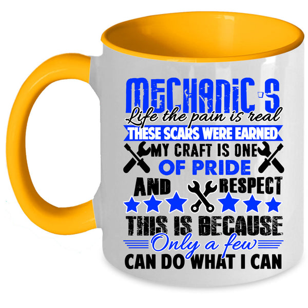 Cool Gift For Mechanics Coffee Mug, Mechanic's Life Accent Mug